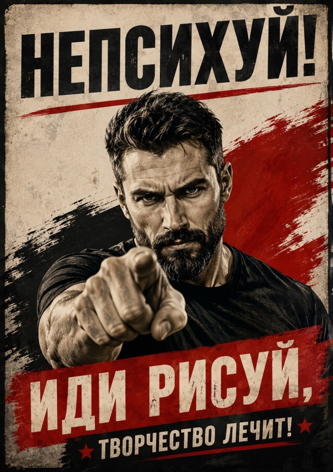 Плакат "Непсихуй" А4 Плакат "Непсихуй" А4